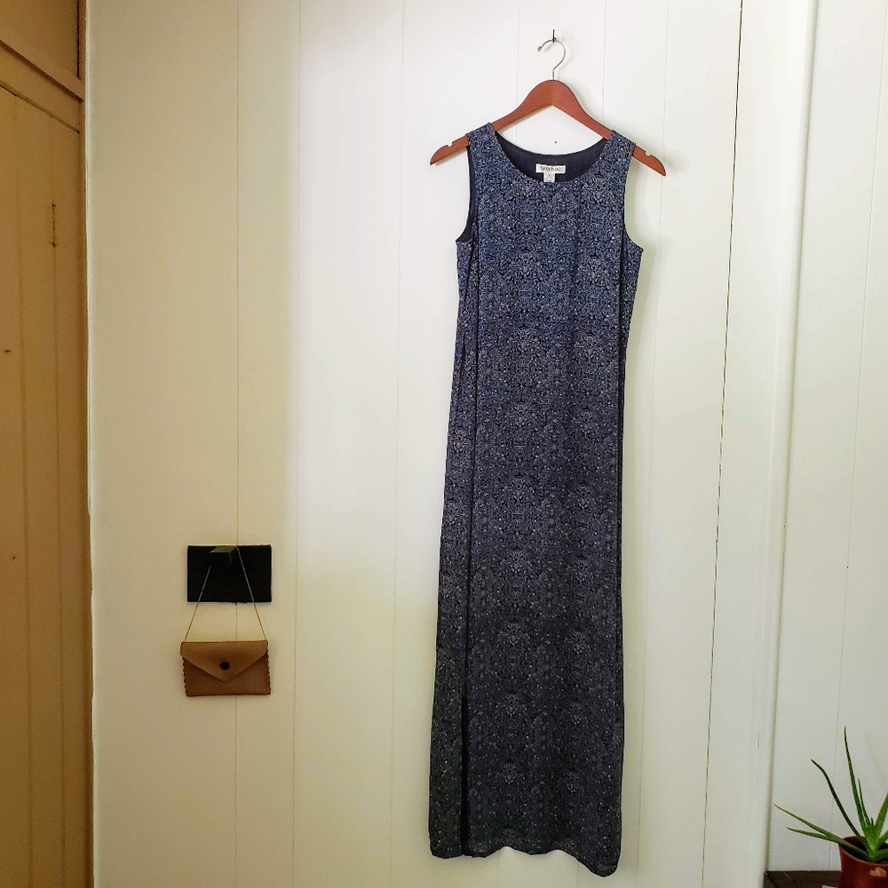 Tyler Boe Floral Print Sleeveless Maxi Dress